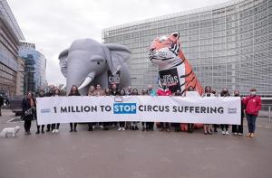 Un milln de ciudadanos piden a la Comisin Europea que prohba el uso de animales salvajes en los circos
